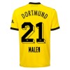 Camiseta de fútbol Borussia Dortmund Malen 21 Primera Equipación 23-24 - Hombre